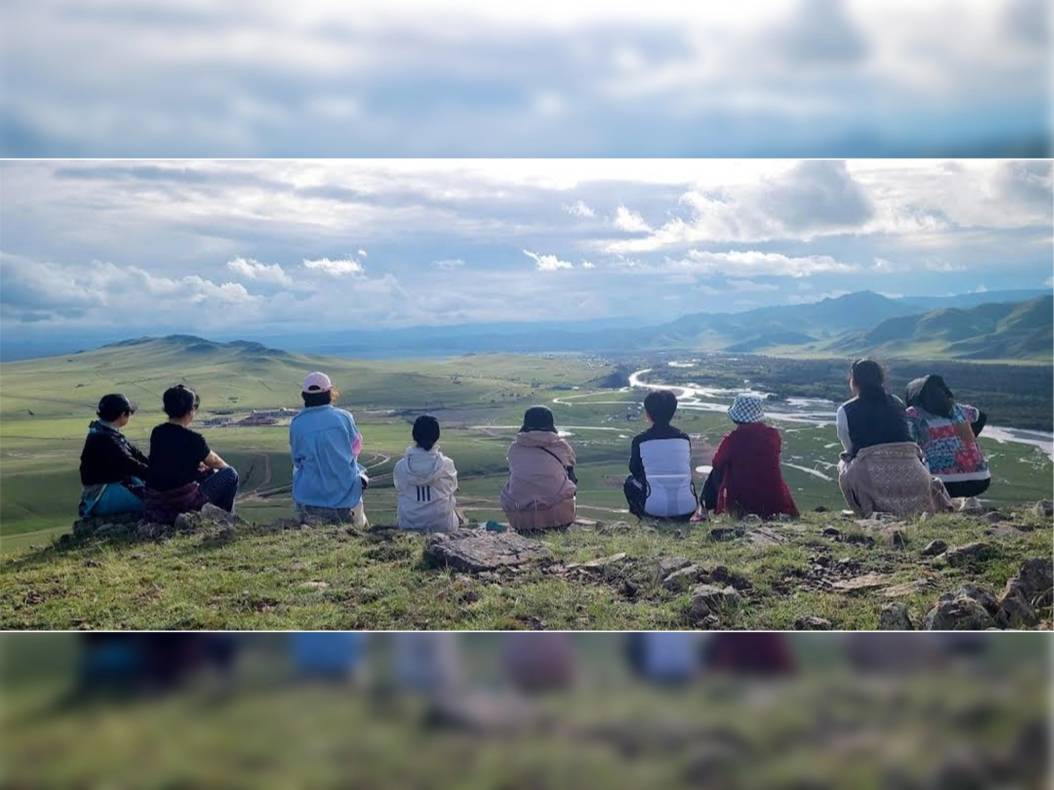 Peaceful Mongolian steppe landscape near Hunnu Camp